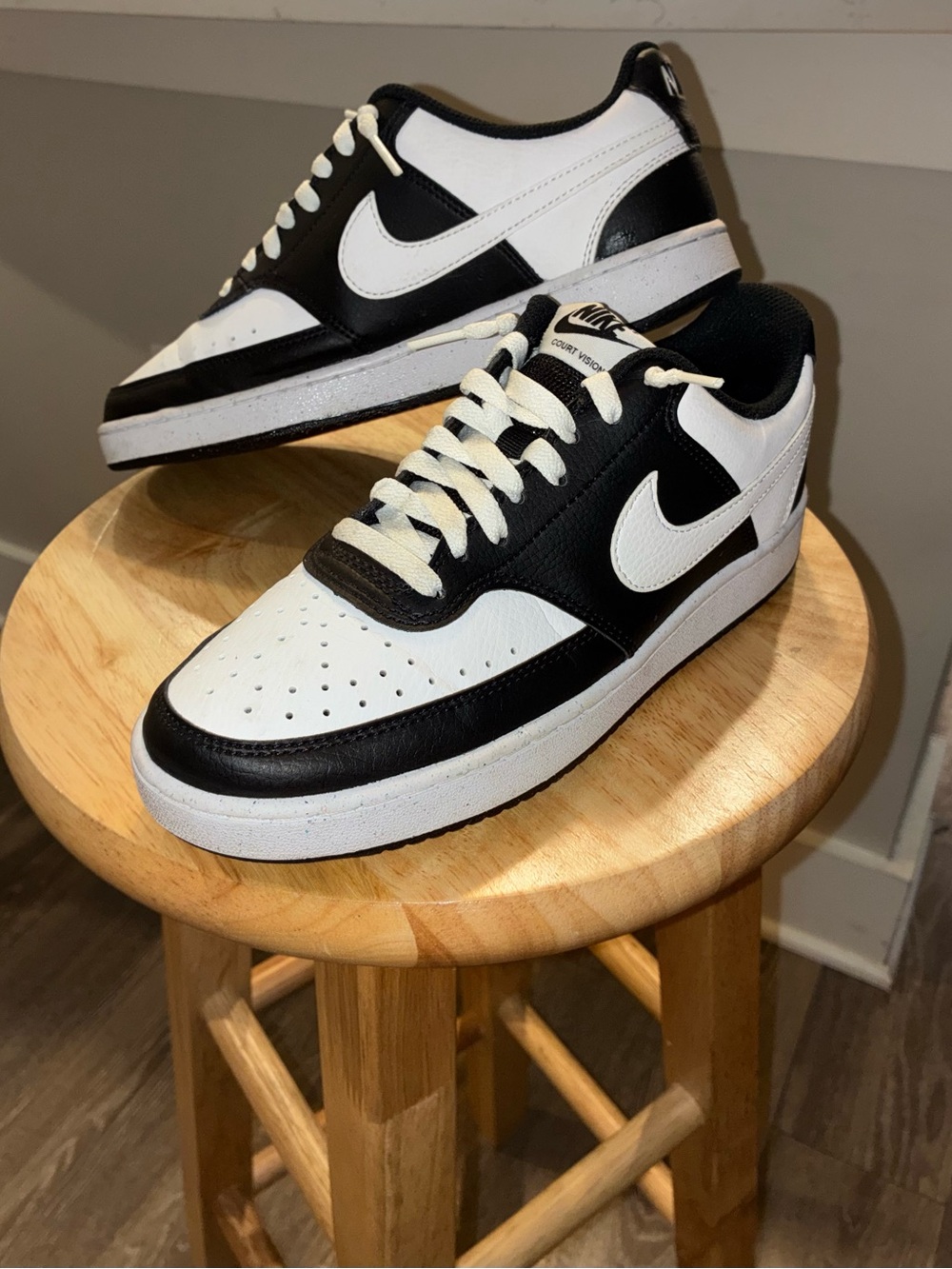 Nike Women’s Black and White Low-Top Sneakers